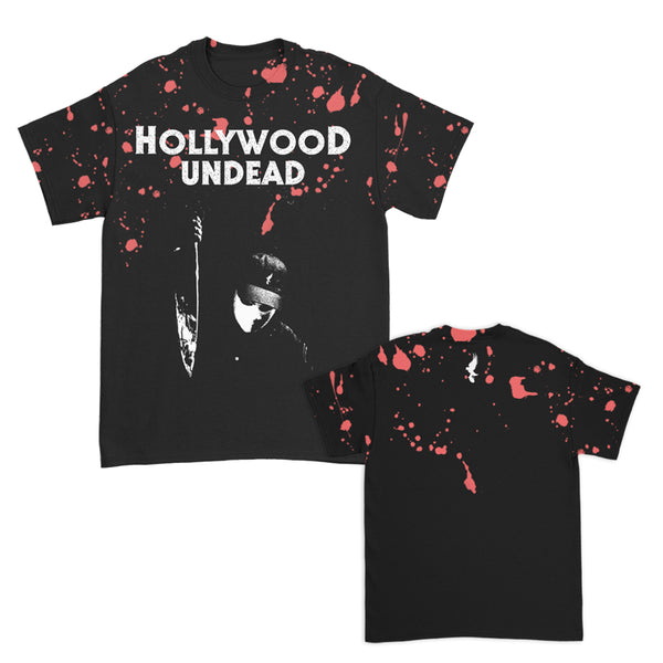 Hollywood Undead - Horror Tee (Blood Splatter Dye)