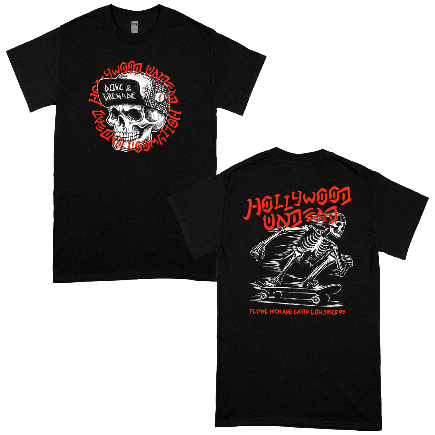 Hollywood Undead - Layin' Low T-Shirt (Black) - Tour Edition