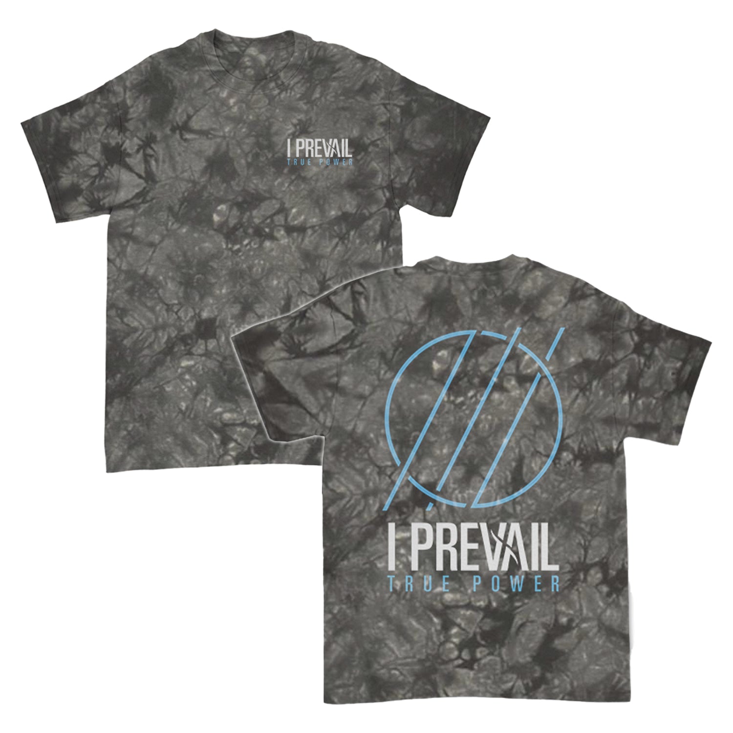 I Prevail - True Power Acid Wash T-Shirt (Black/Grey)