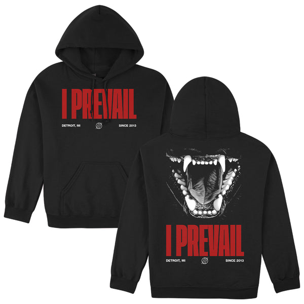 Teeth Hoodie Black