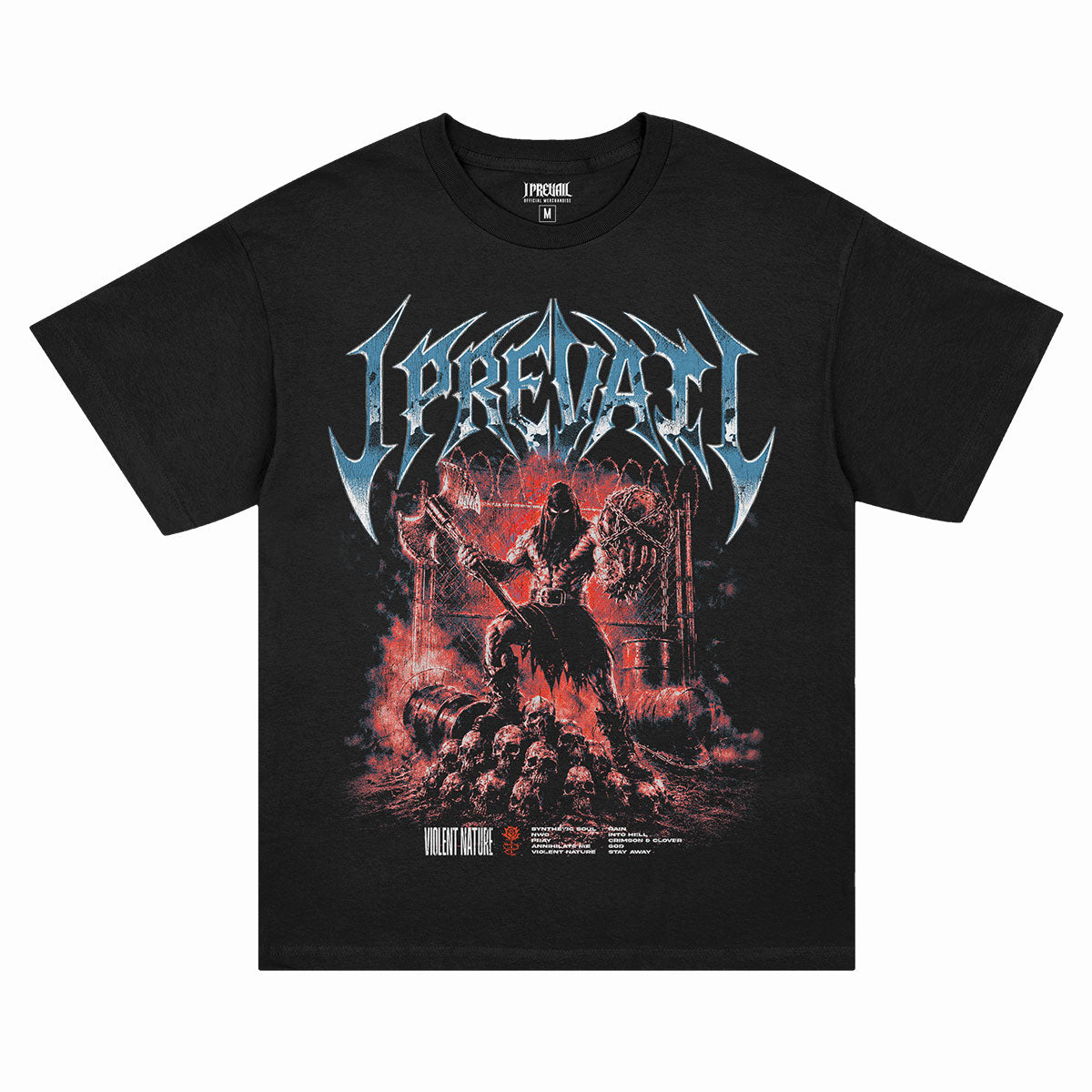 I Prevail - Skull Stack T-Shirt (Black)