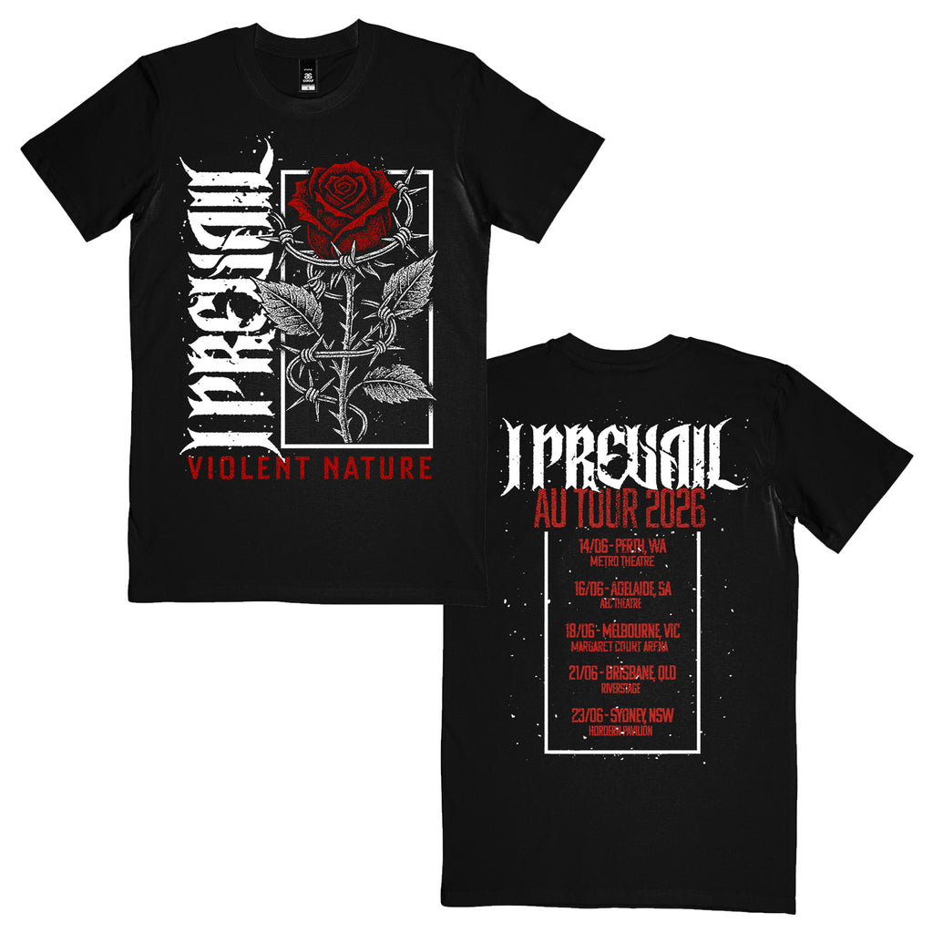 I Prevail - AU Tour 2026 T-Shirt (Black)