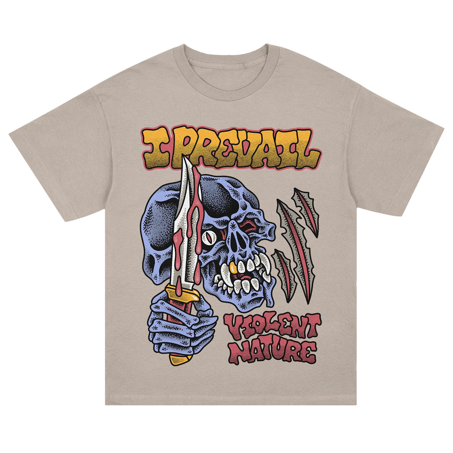 I Prevail - Violent Blade T-Shirt (Faded Khaki)