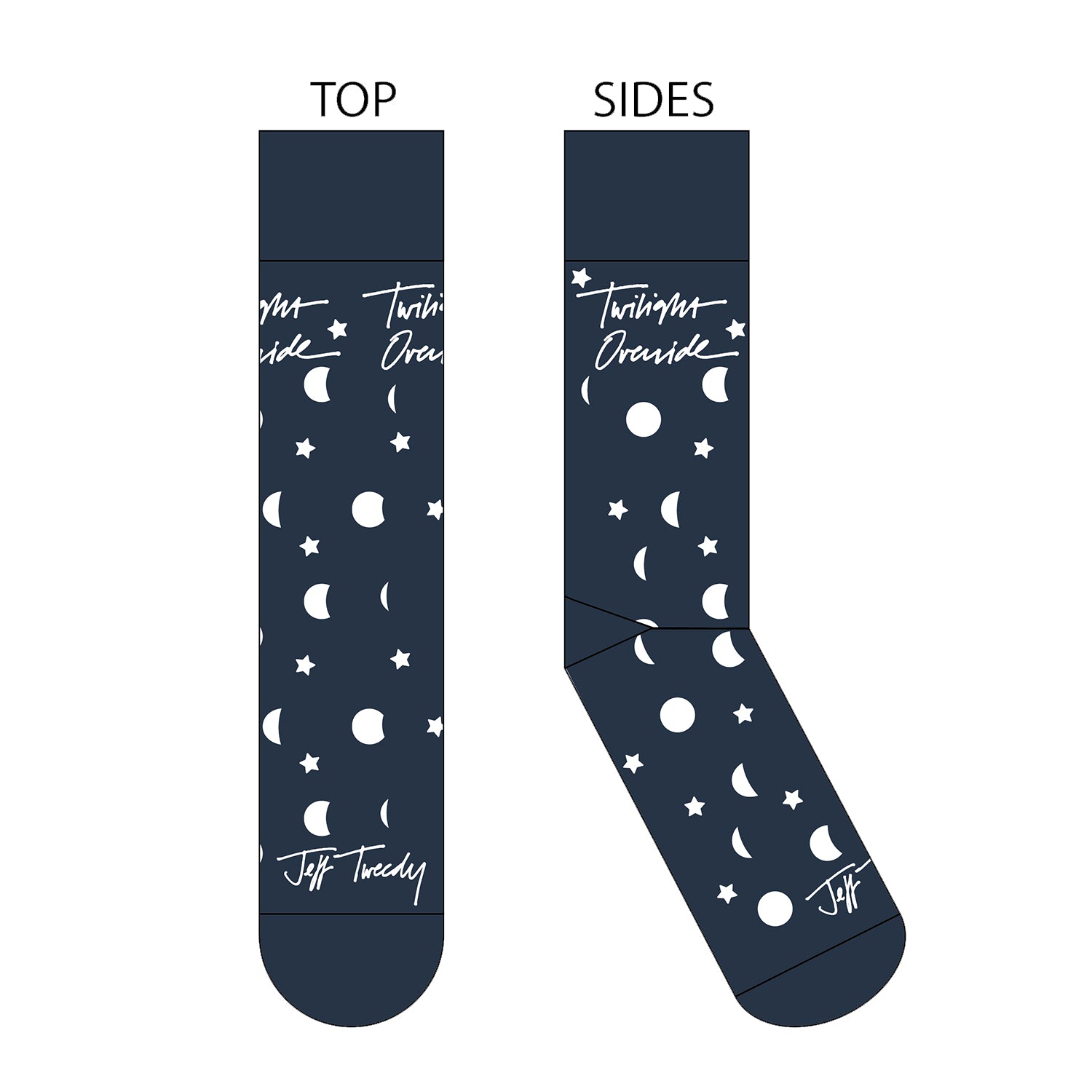Jeff Tweedy - Twilight Override Moon Phase Socks