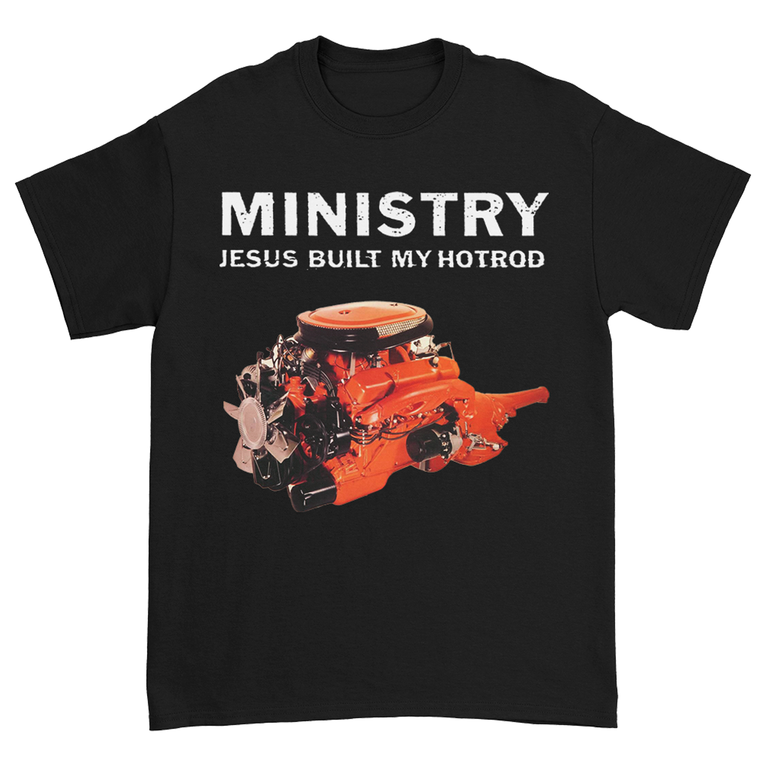 Ministry - Jesus Built My Hotrod T-Shirt (Black)