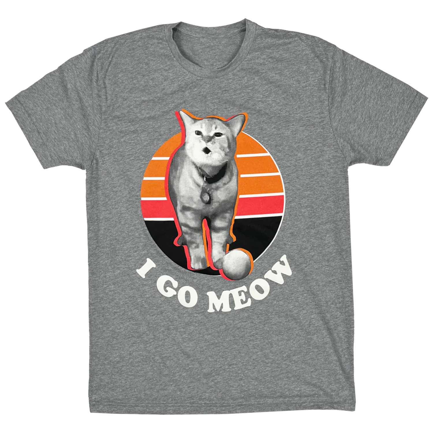 The Kiffness - I Go Meow Original T-Shirt (Grey Marle)