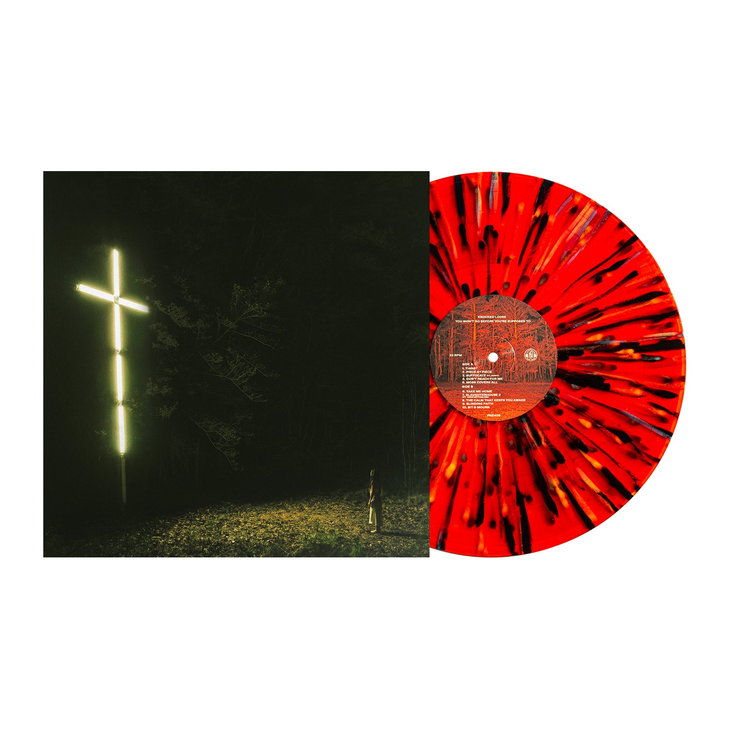 Knocked Loose - You Won’t Go Before You’re Supposed To 12" Vinyl (Blood Red w/ Rainbow Splatter LP)