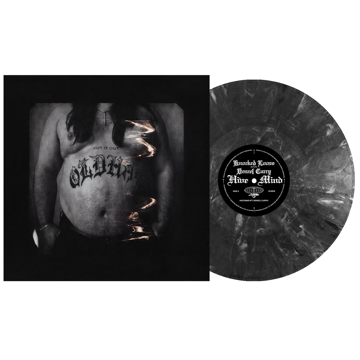 Knocked Loose - Hive Mind (feat. Denzel Curry) 12" Vinyl (Onyx Marble)