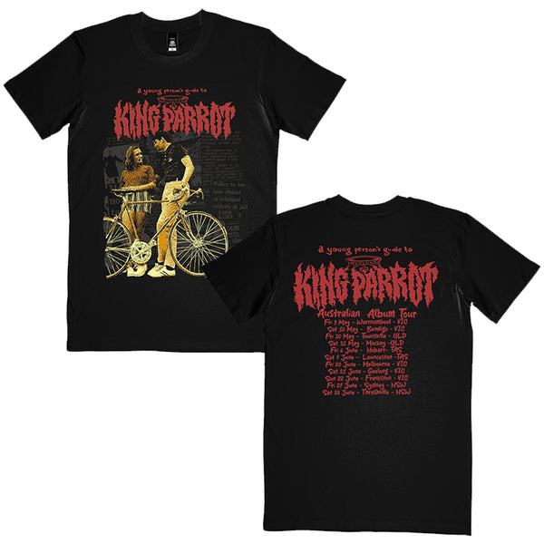 King Parrot - A Young Person's Guide To Tour T-Shirt (Black)