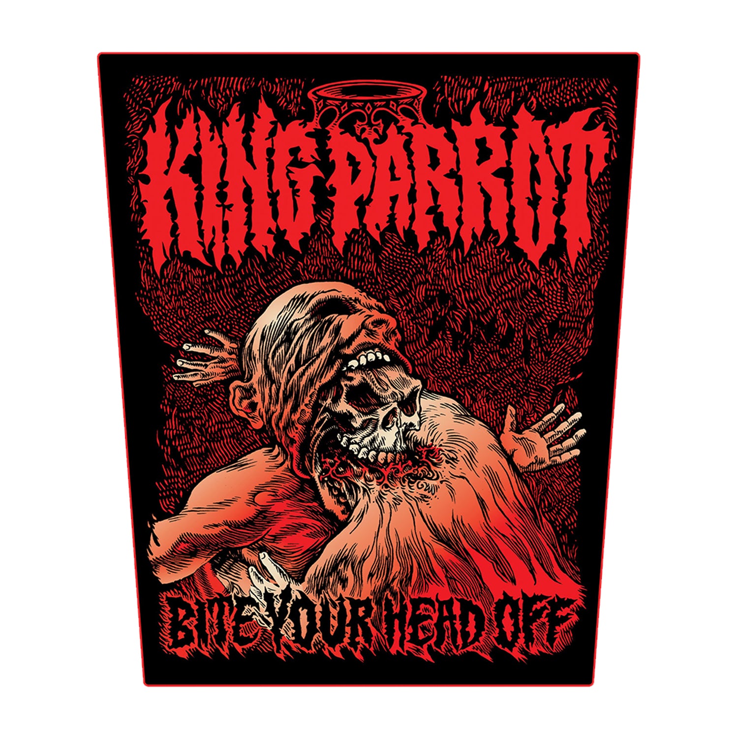 King Parrot - Bite Your Head Off (14th Anniv.) Back Patch