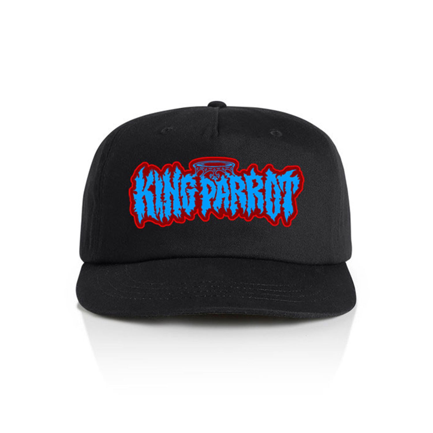 King Parrot - Blue & Red Logo Hat (Black)