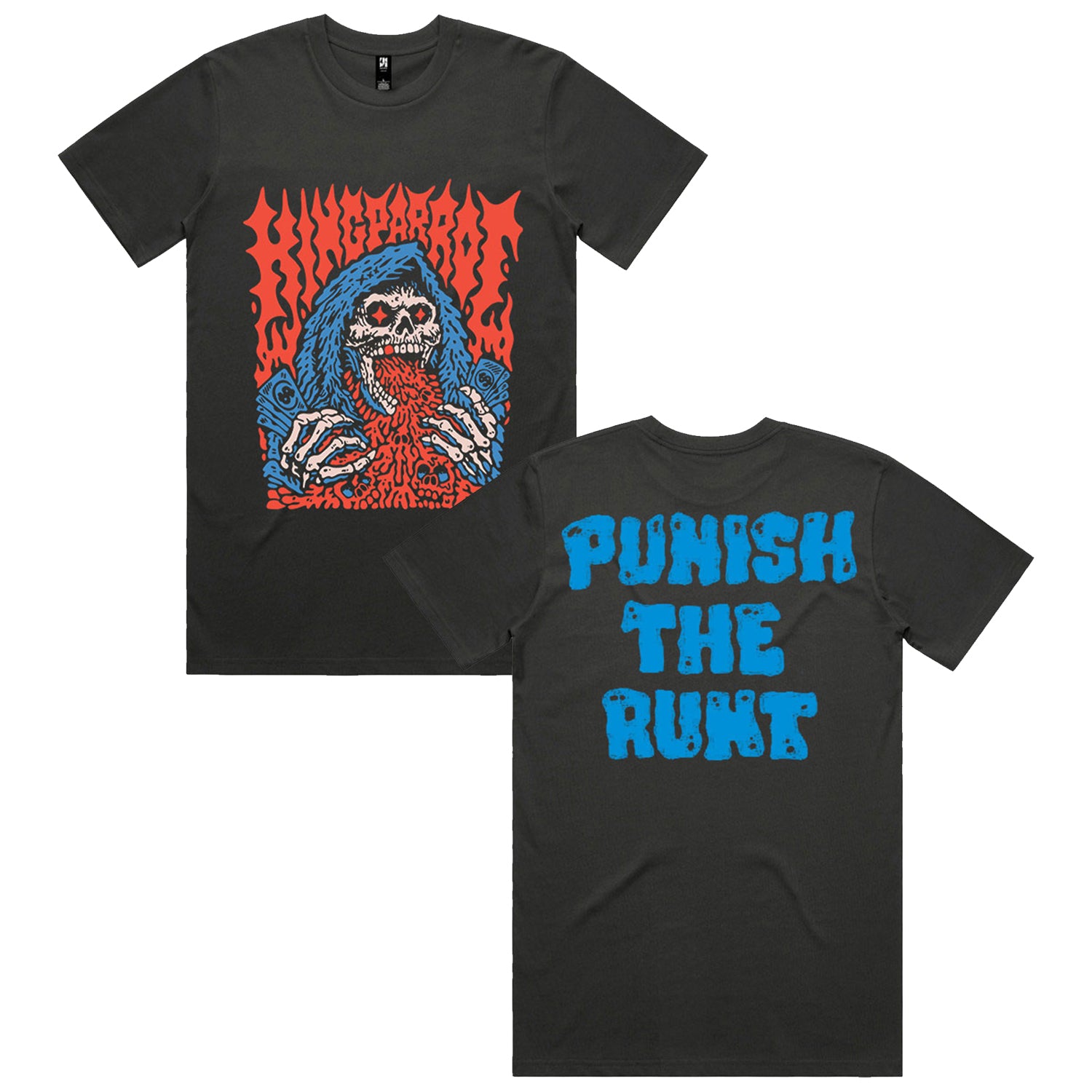 King Parrot - Punish The Runt T-Shirt (Coal)