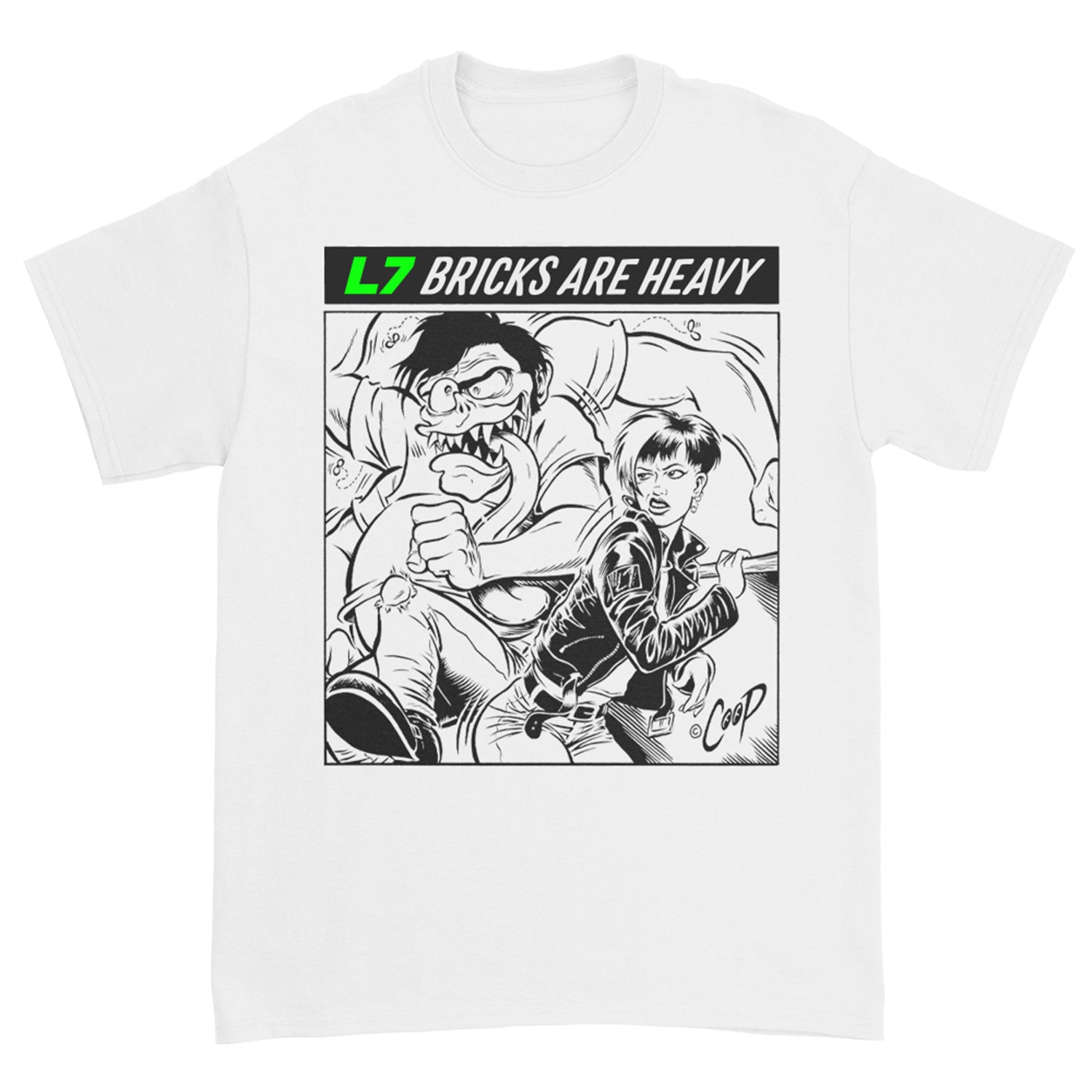 L7 - Bricks Are Heavy Comic Tee (White)