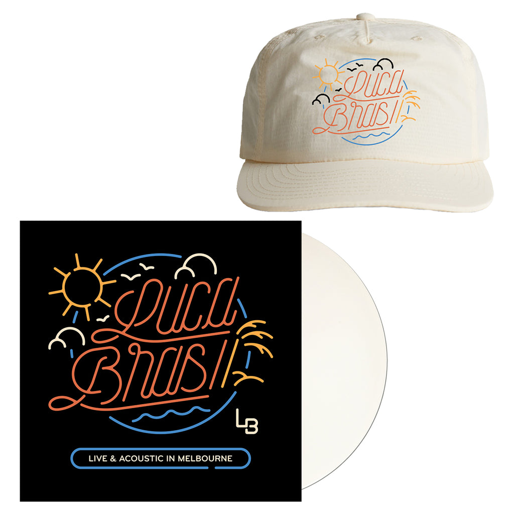 Luca Brasi - Live & Acoustic In Melbourne Vinyl (White) + Hat Bundle