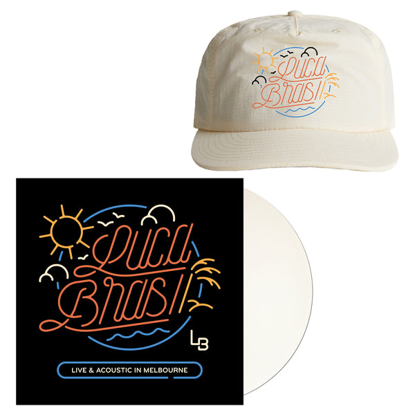 Luca Brasi - Live & Acoustic In Melbourne Vinyl (White) + Hat Bundle