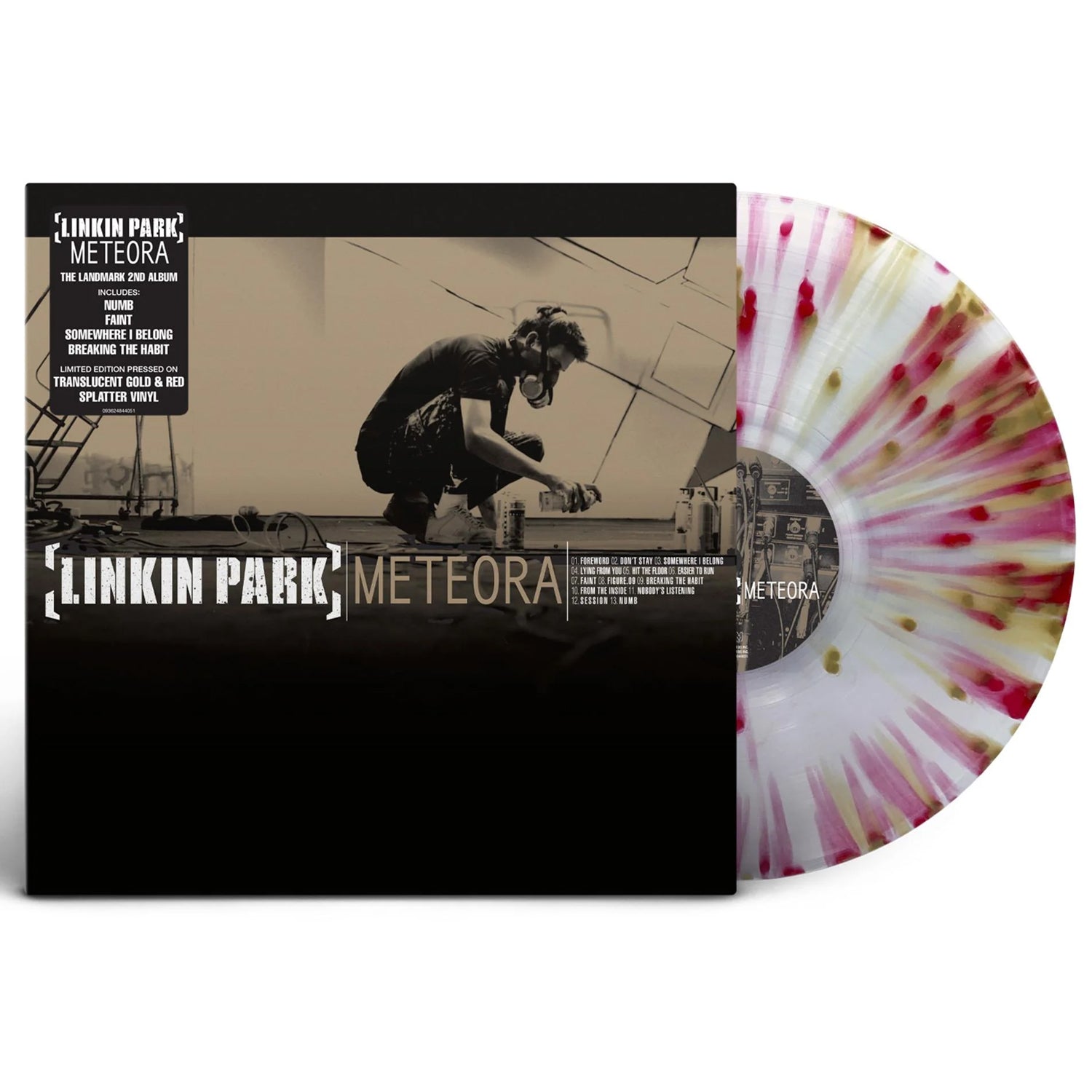 Linkin Park - Meteora LP (Translucent Gold &amp; Red Splatter Vinyl)