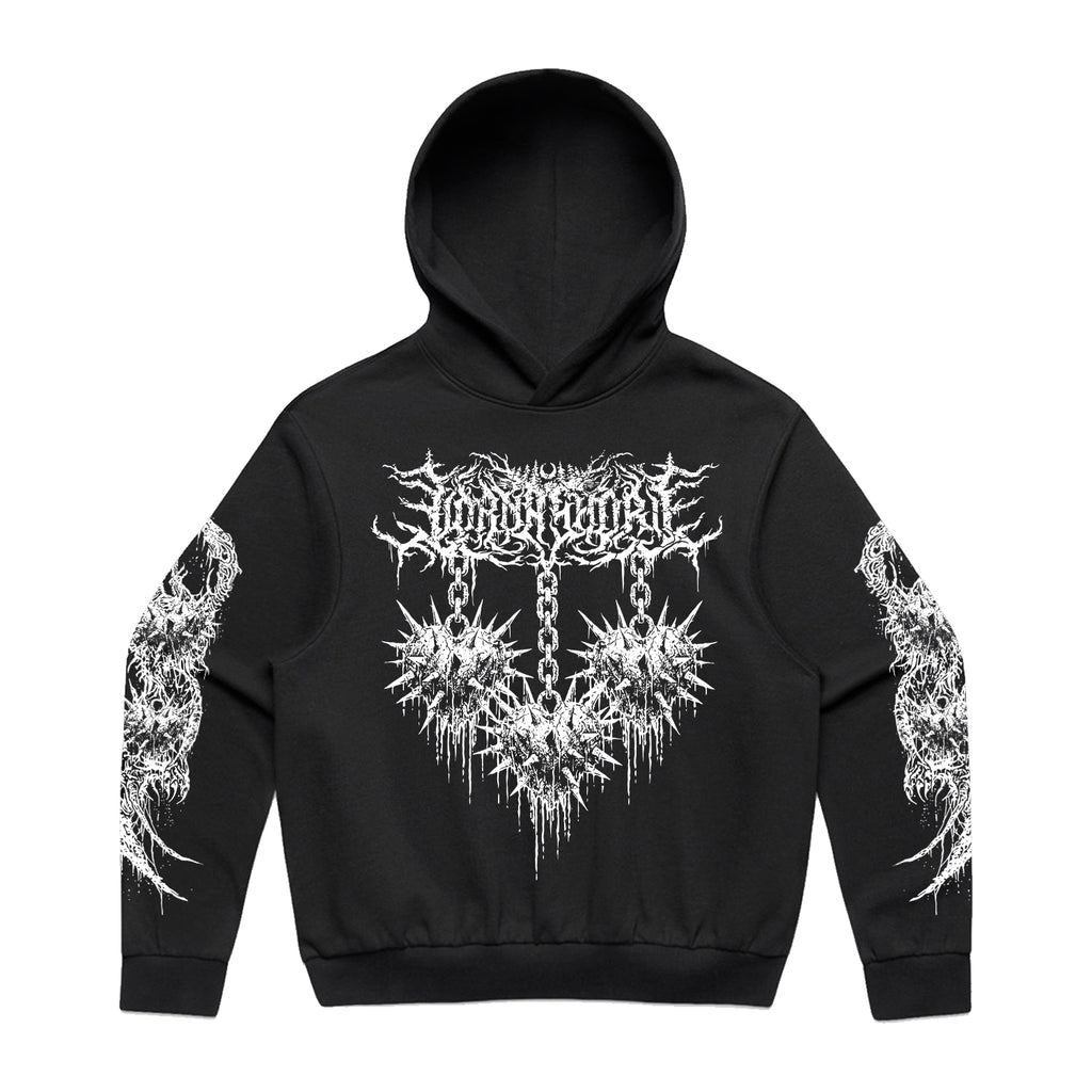 Lorna Shore - Spiked Heart Hoodie (Black)