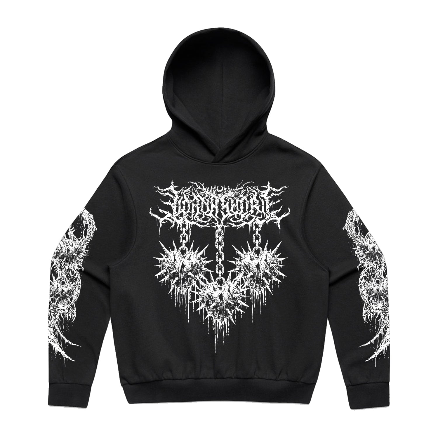 Lorna Shore - Spiked Heart Hoodie (Black)