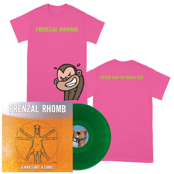 Frenzal Rhomb - A Man's Not A Camel 25th Anniv. LP (Emerald Green Vinyl) + T-Shirt Bundle