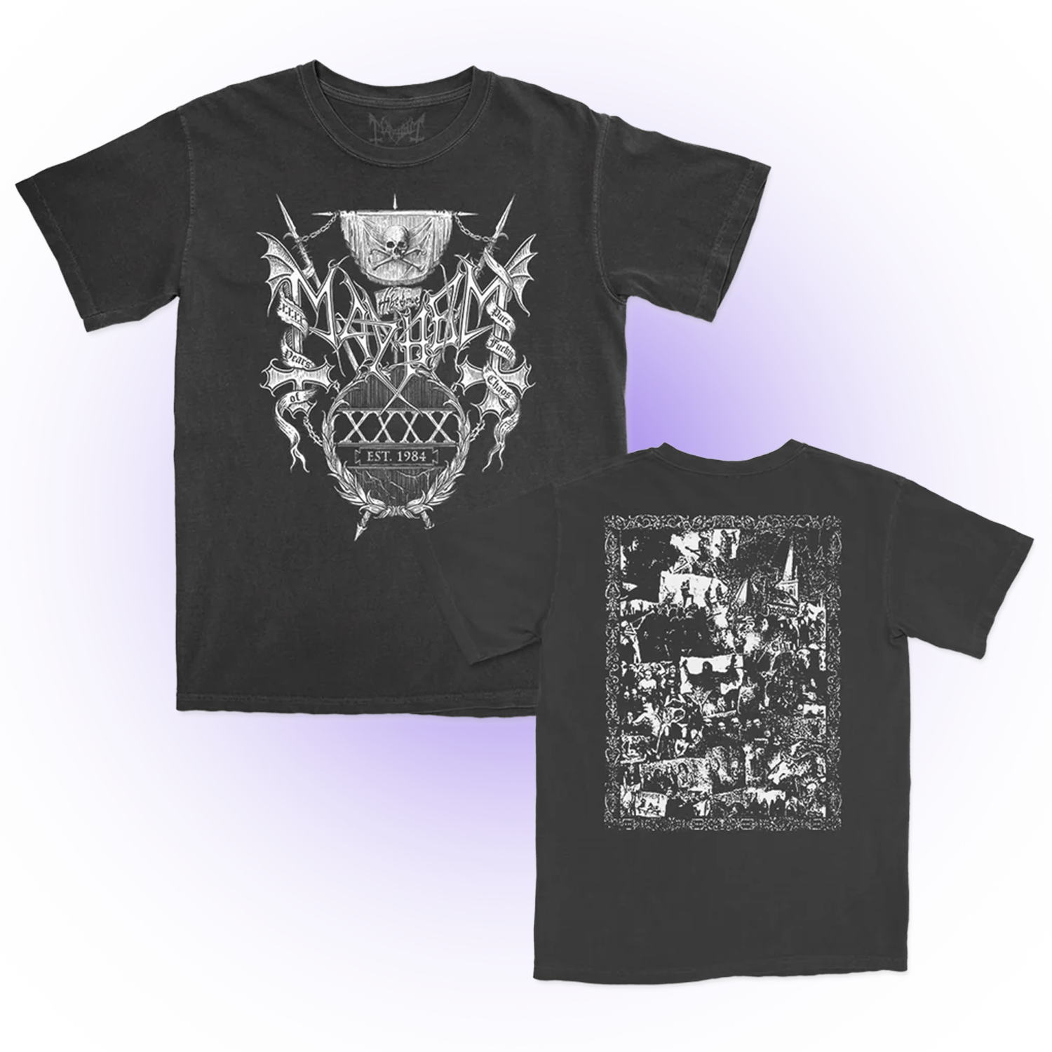 Mayhem - 40th Anniv. Collage Tee (Pepper)