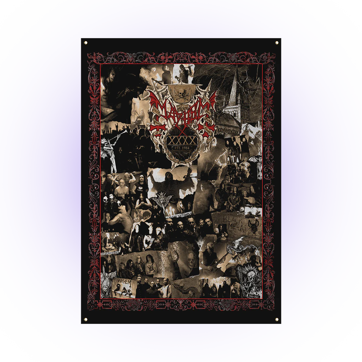 Mayhem - 40th Anniv. Collage Flag