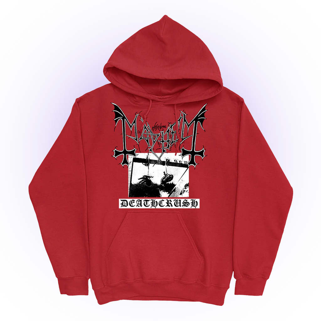 Mayhem - Deathcrush Pullover Hoodie (Red)