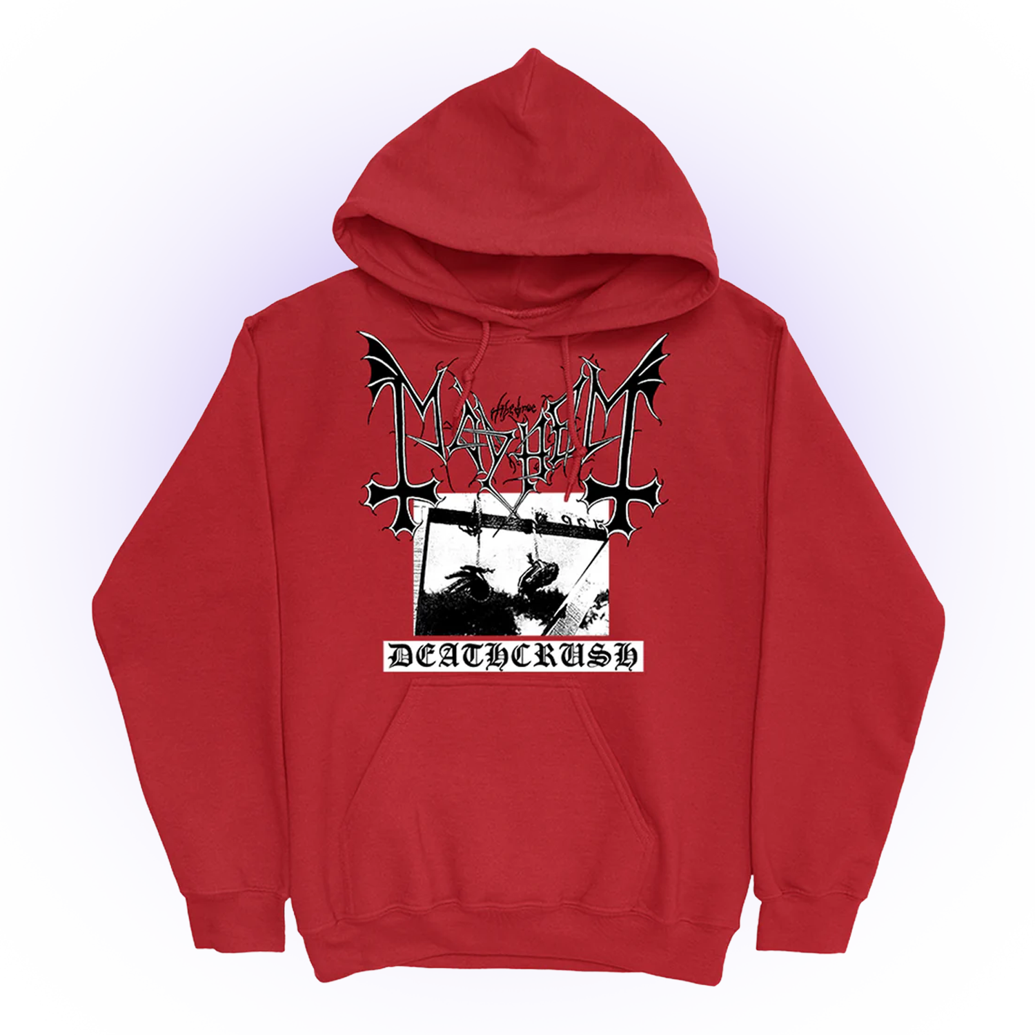 Mayhem - Deathcrush Pullover Hoodie (Red)