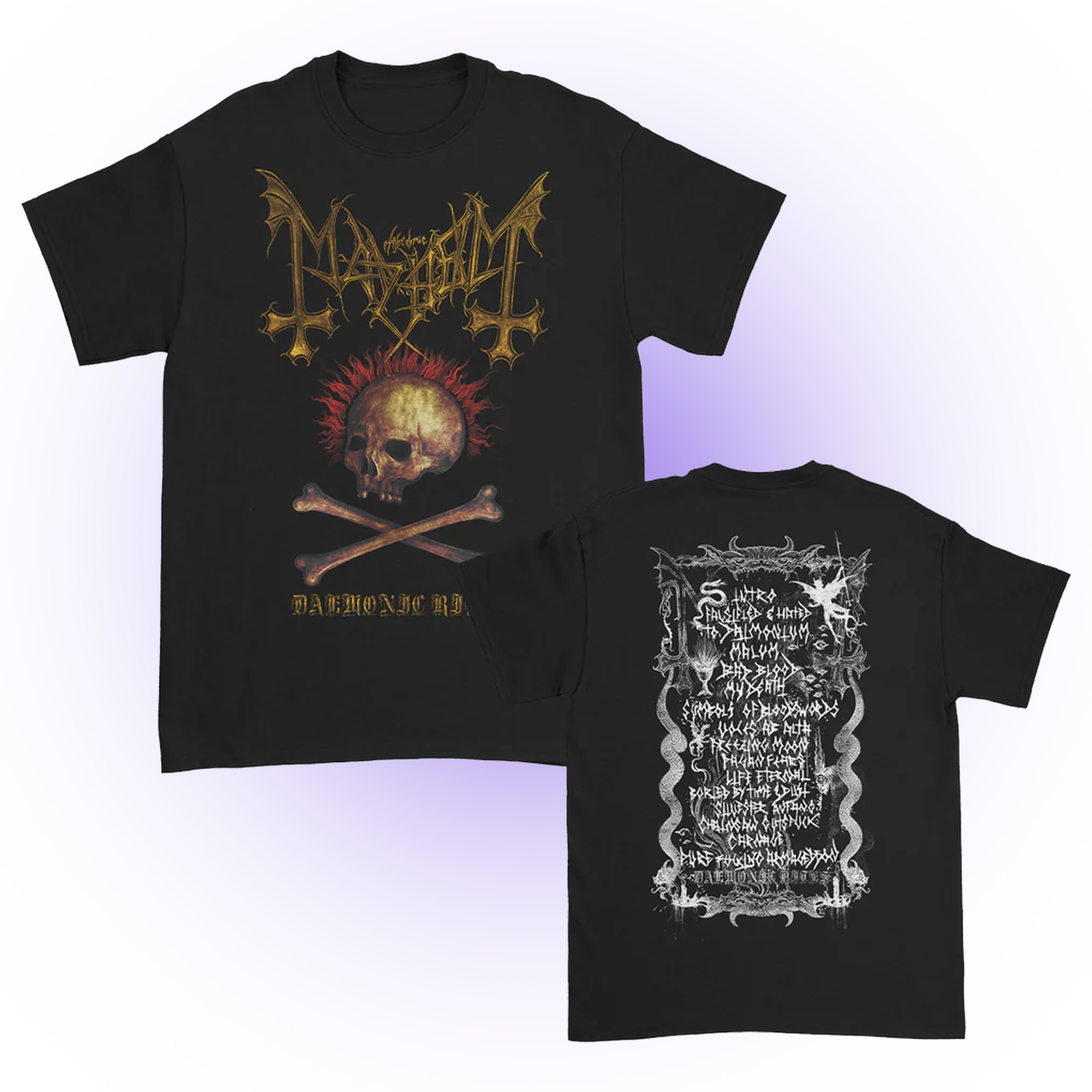 Mayhem - Daemonic Rites T-Shirt (Black)