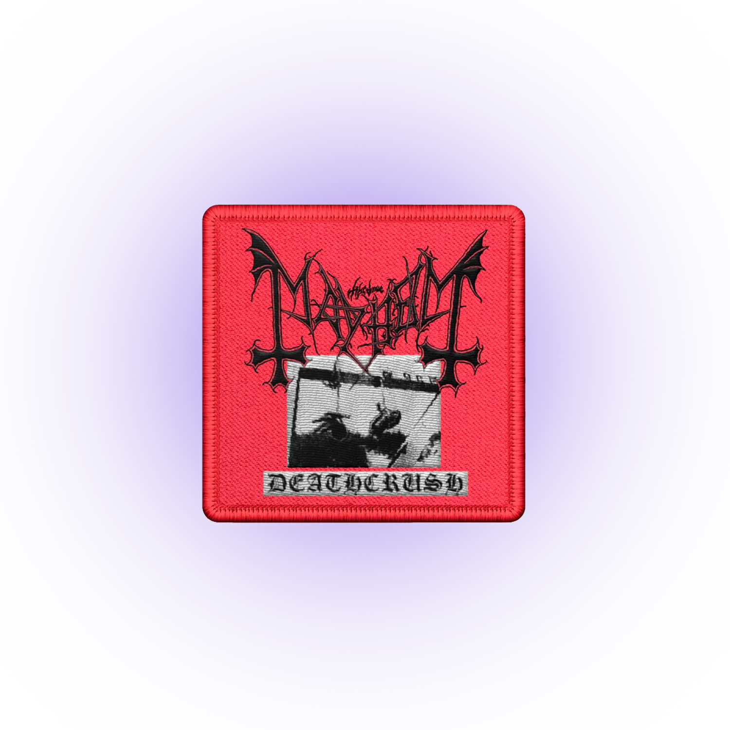 Mayhem - Deathcrush Embroidered Patch (Red)