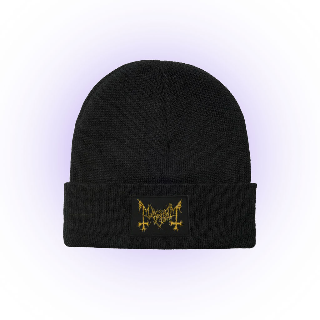 Mayhem - Gold Logo Cuff Beanie