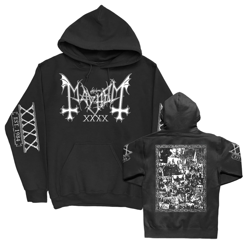 Mayhem - 40th Anniversary Alternate Pullover Hoodie (Black)