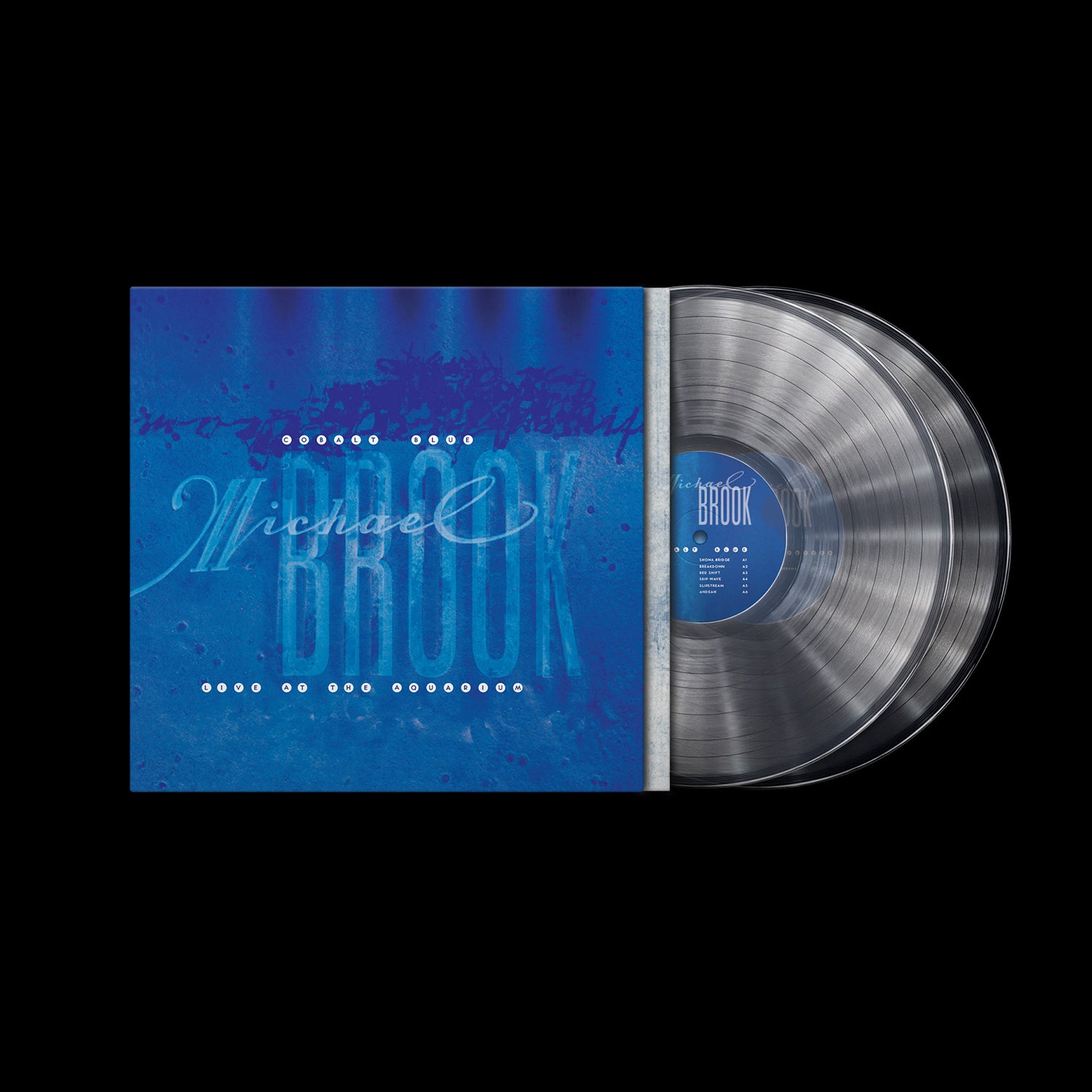 Michael Brook - Cobalt Blue Live at the Aquarium 2LP (Crystal Clear Vinyl)