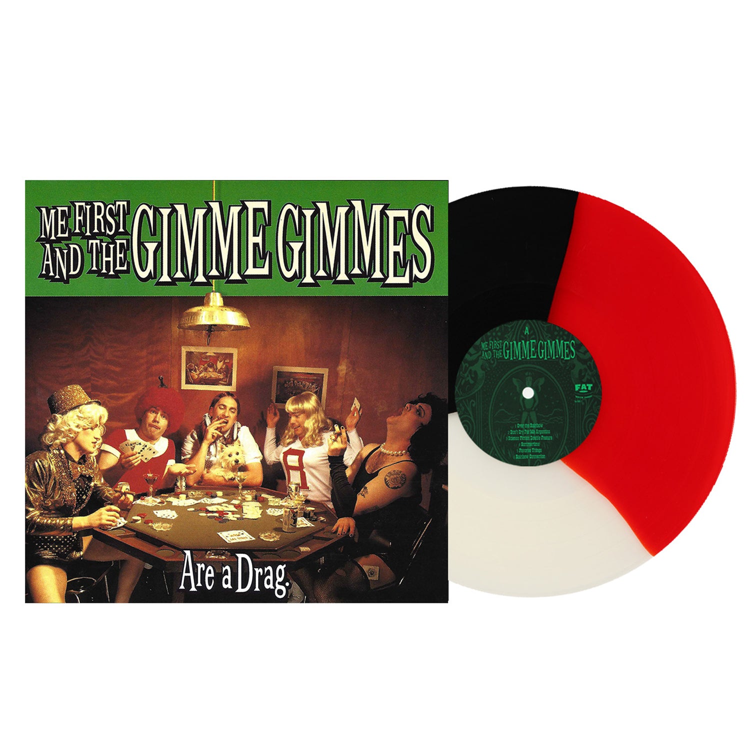 Me First and the Gimme Gimmes - Are A Drag LP (Black, White, and Red Tri-Colour Vinyl)