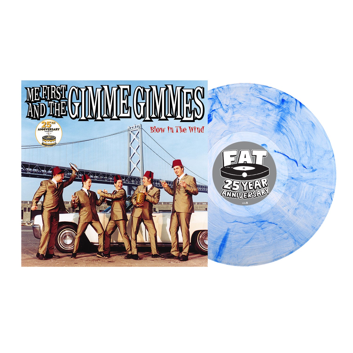Me First and the Gimme Gimmes - Blow In The Wind LP - 25th Anniversary (Sapphire Vinyl)