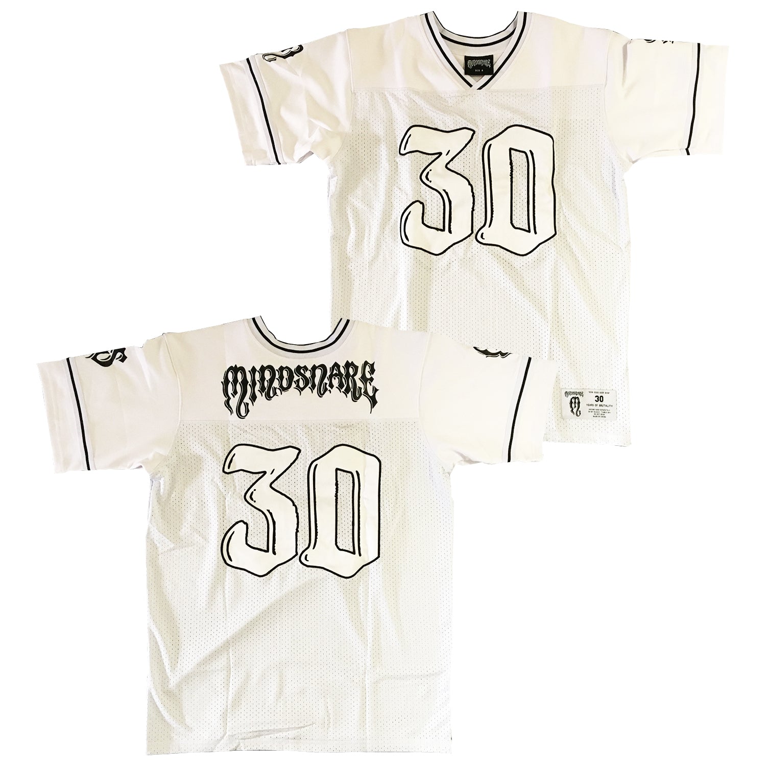 Mindsnare - Brutality Jersey (Black/White) - Limited Edition
