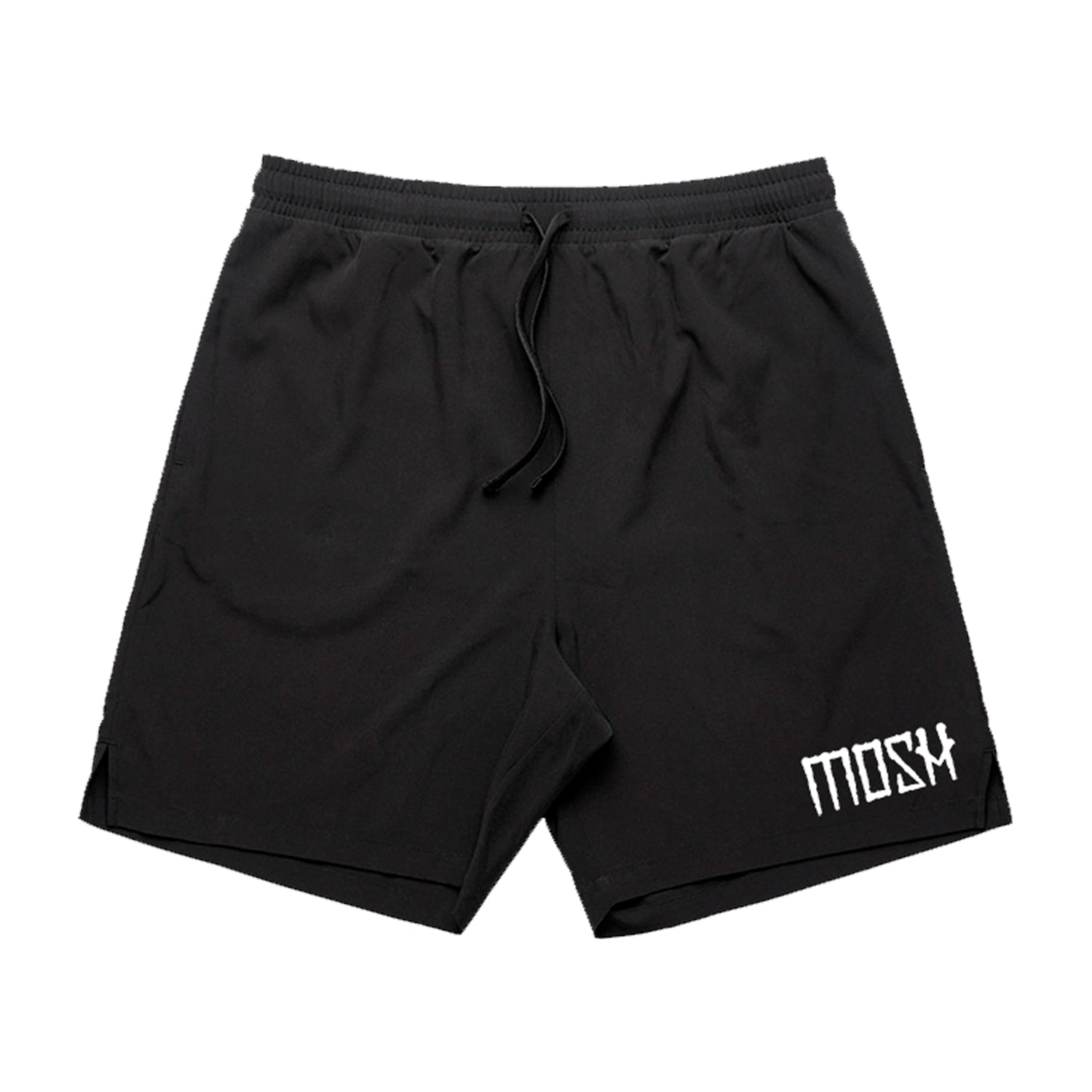 Mosh It Up - Embroidered Mosh Logo Shorts (Black)