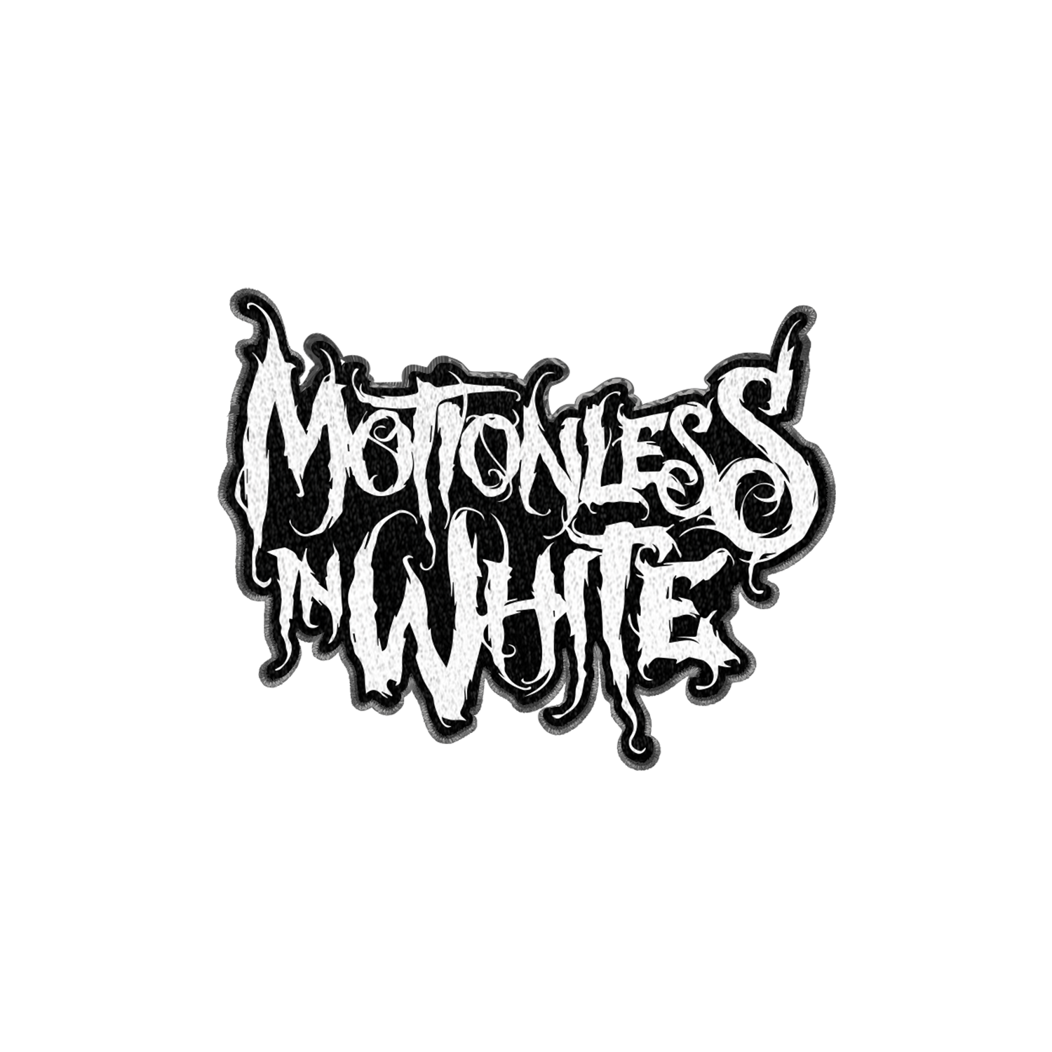 Motionless In White - Motionless Logo Die Cut Woven Patch