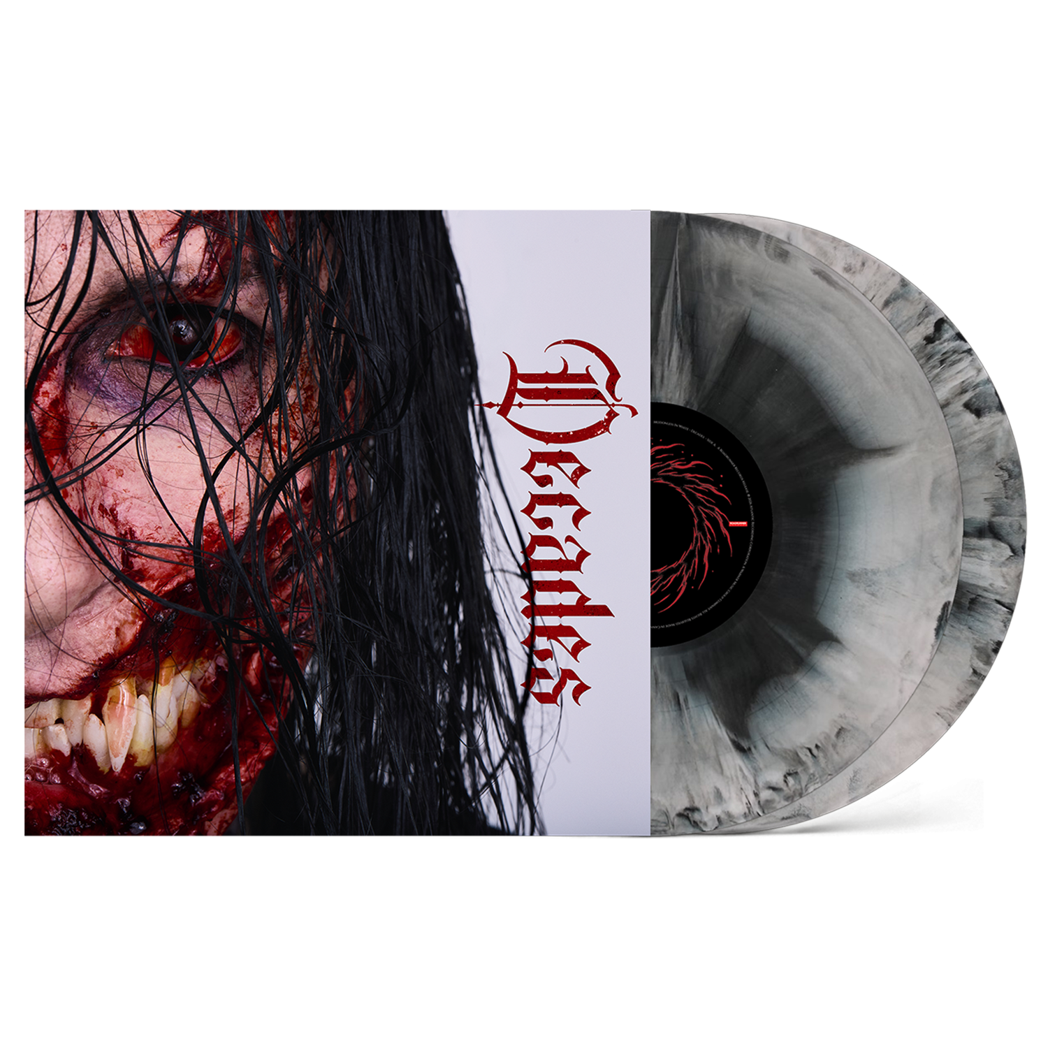 Motionless In White - Decades Light Cover Variant 2xLP (Chris Cover) (Black / Grey Galaxy)