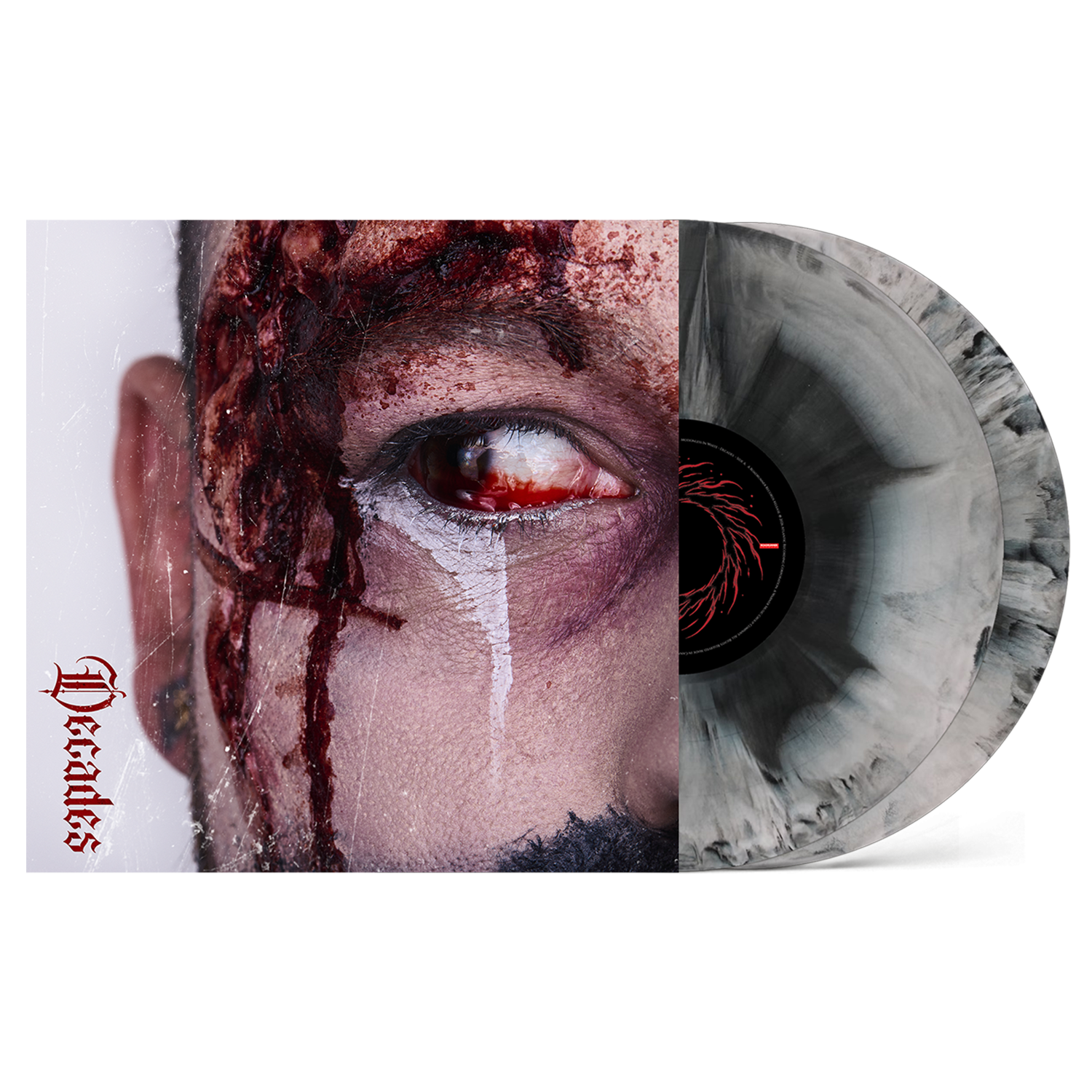 Motionless In White - Decades Light Cover Variant 2xLP (Ryan Cover) (Black / Grey Galaxy)