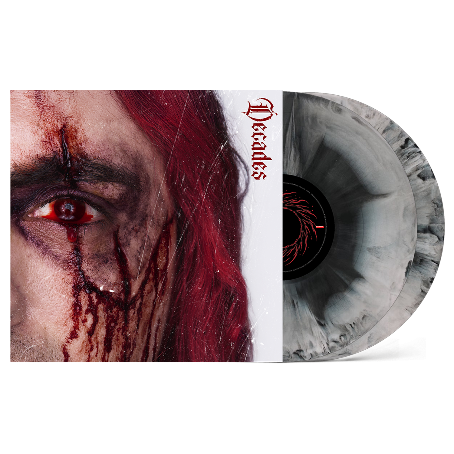 Motionless In White - Decades Light Cover Variant 2xLP (Vinny Cover) (Black / Grey Galaxy)