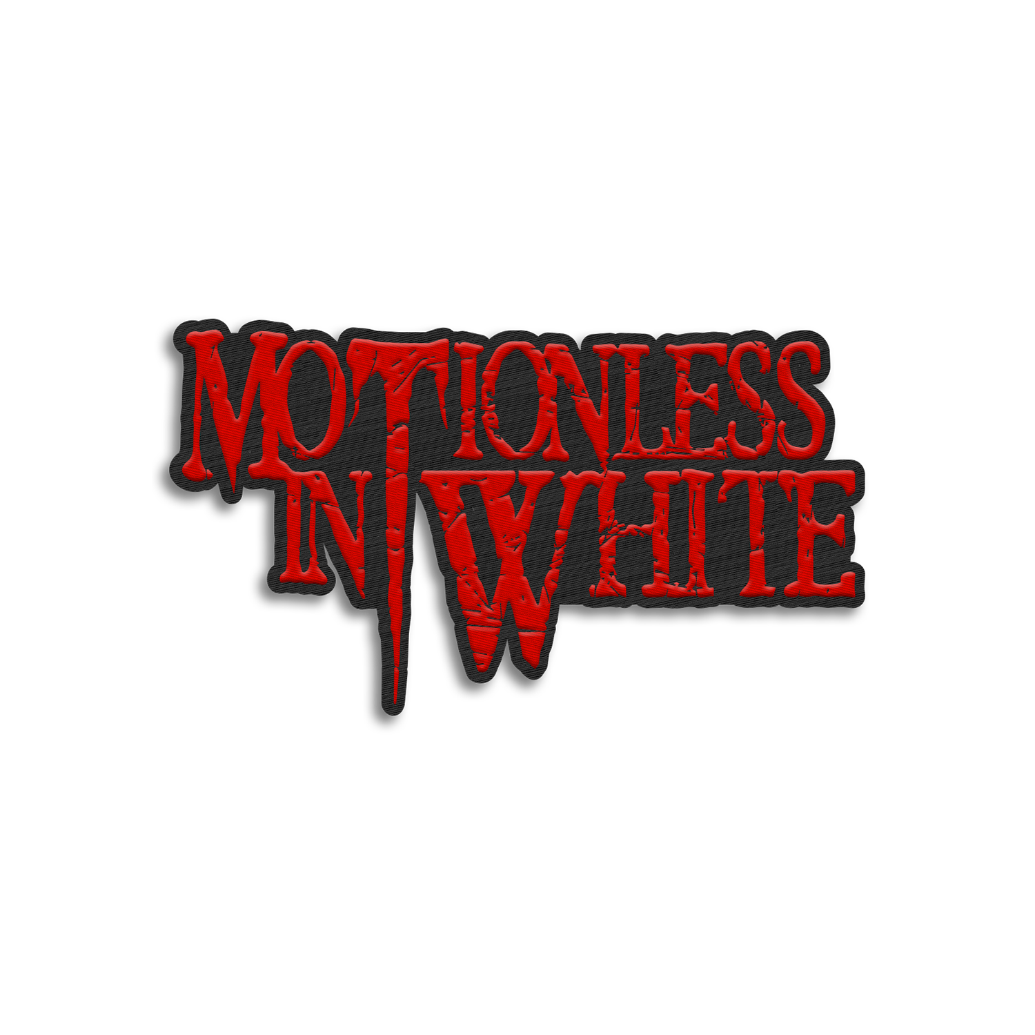 Motionless In White - Throwback Logo Diecut Patch