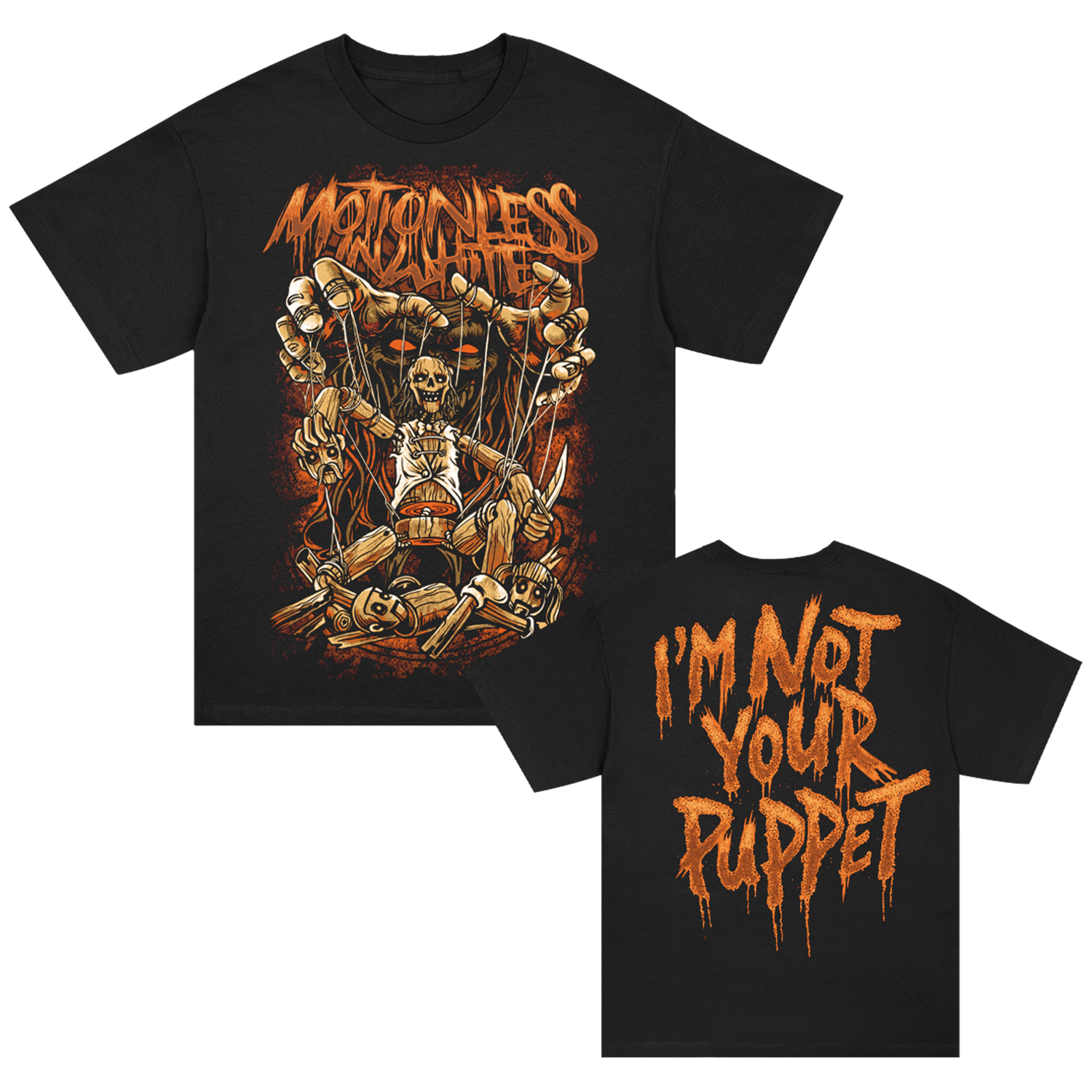 Motionless In White - Puppets Throwback Tee (Black)