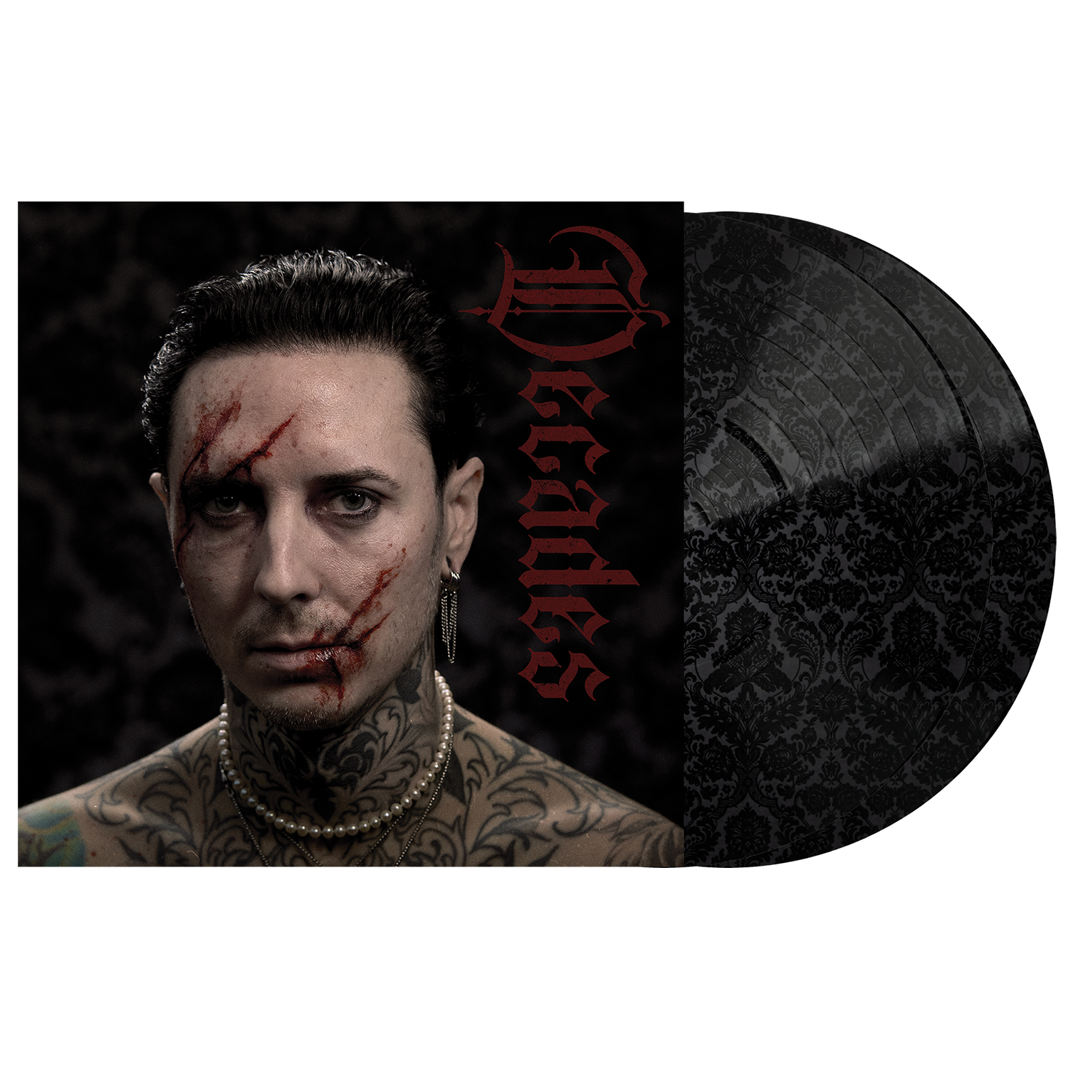Motionless In White - Decades Dark Cover Variant Damask Pic 2xLP (Ricky Cover)