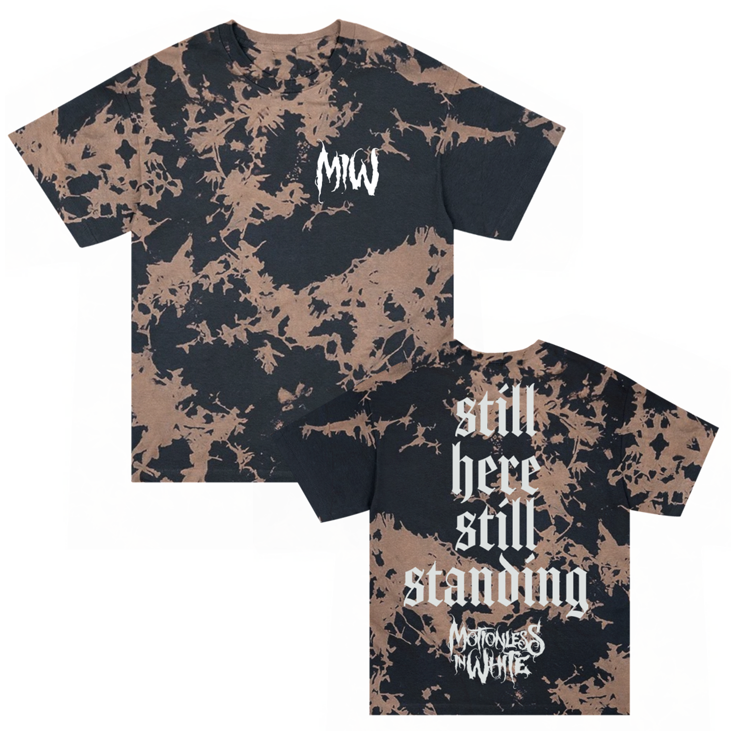 Motionless In White - Still Here Tee (Bleach Dye)