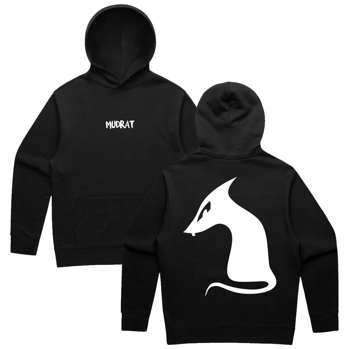 MUDRAT - Rat Logo Hoodie (Black)