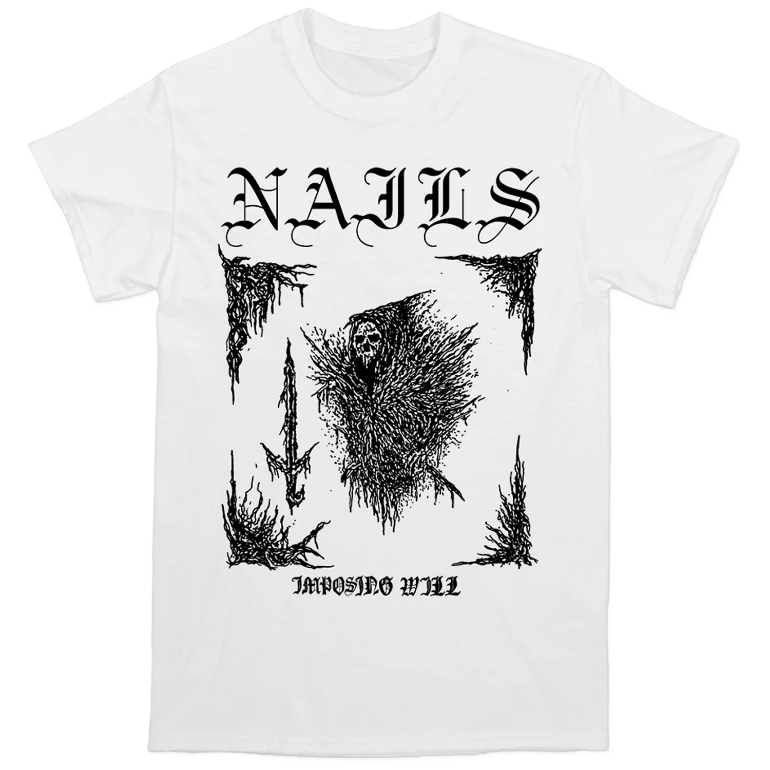 Nails - Imposing Sword T-Shirt (White)