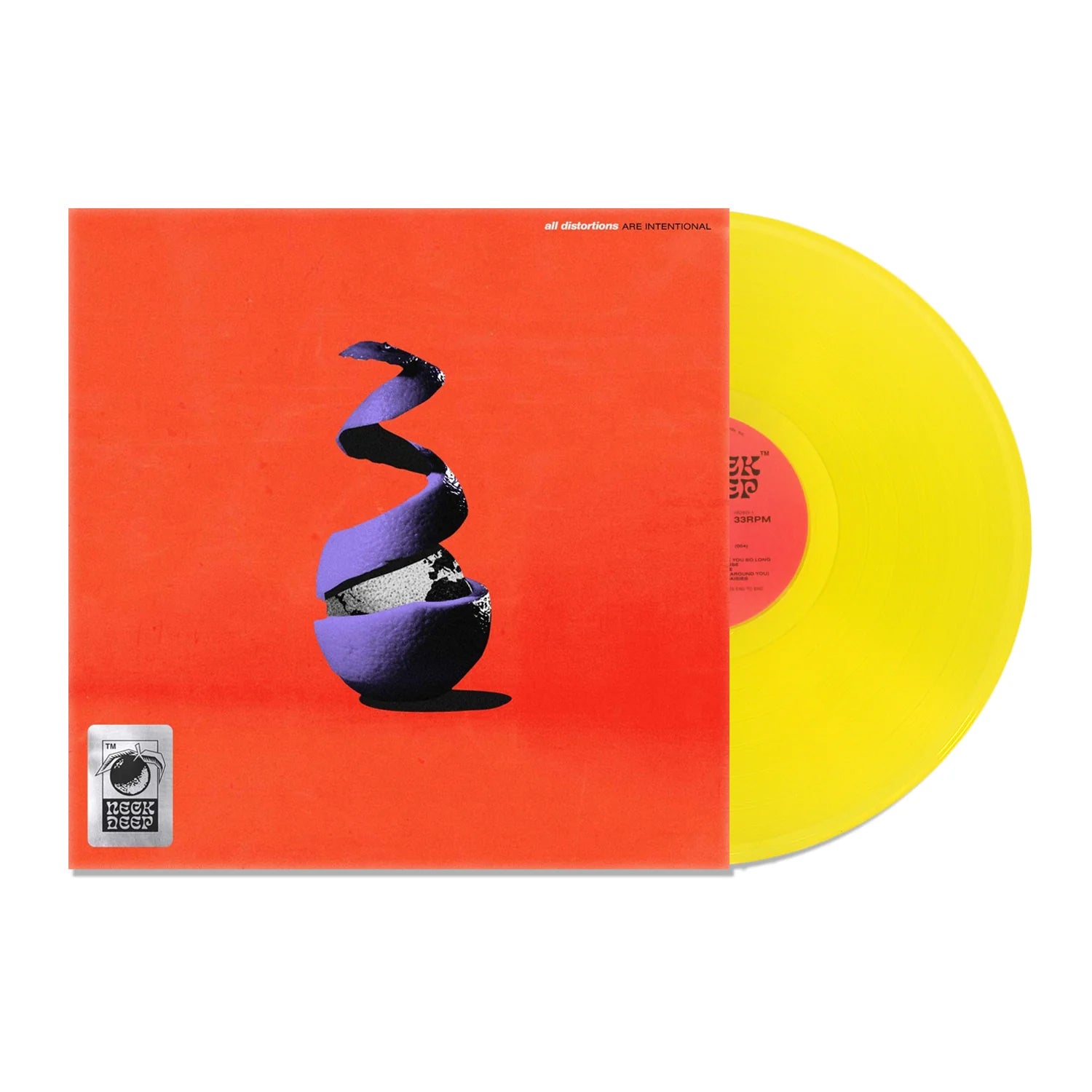 Neck Deep - All Distortions Are Intentional LP (Yellow Vinyl)