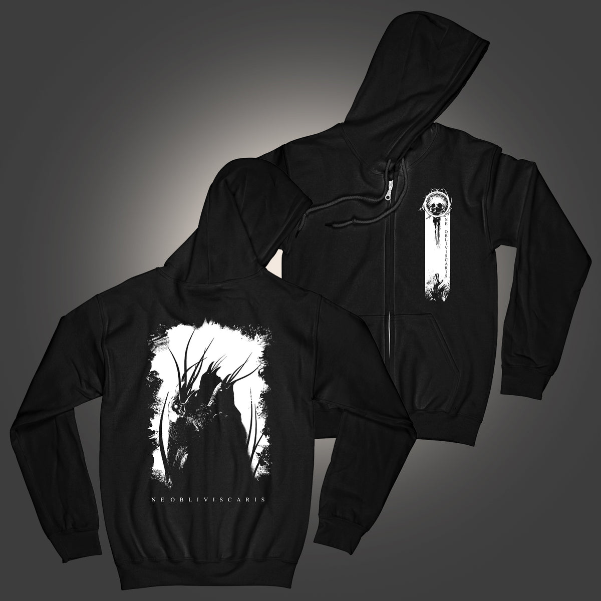 Crow Captive Winter Men's Zipper Hoodie