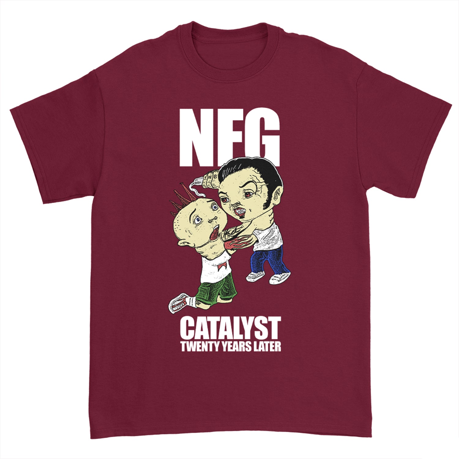 New Found Glory - Punk Kid Catalyst 20th T-Shirt (Maroon)