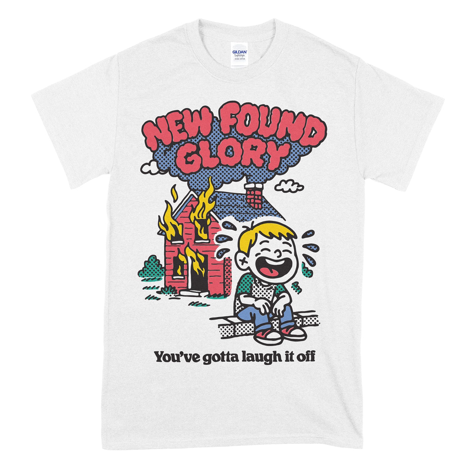 New Found Glory - Laugh It Off T-Shirt (White)
